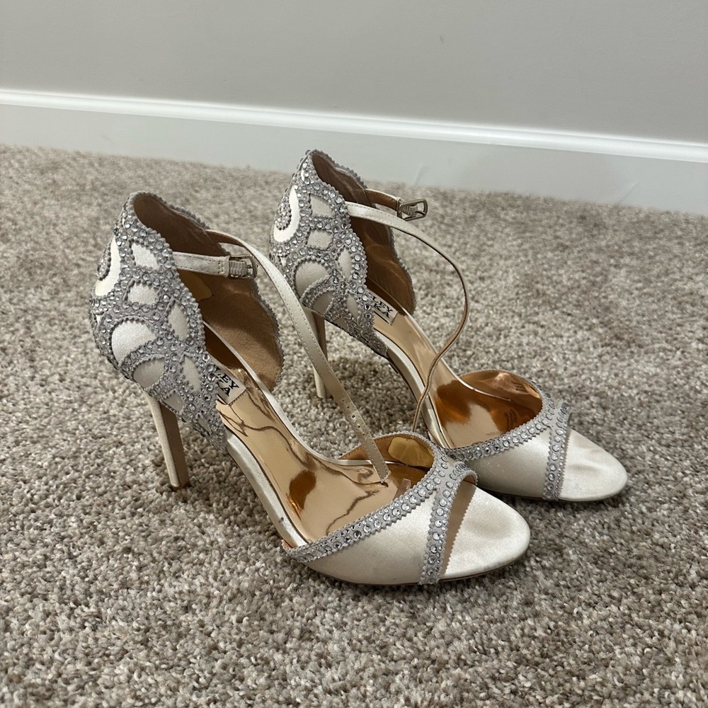 Badgley Mischka rhinestone heels